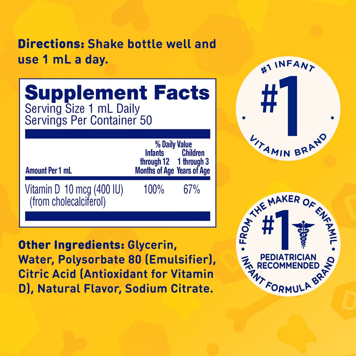Enfamil D-Vi-Sol Vitamin D Supplement Drops; image 3 of 7