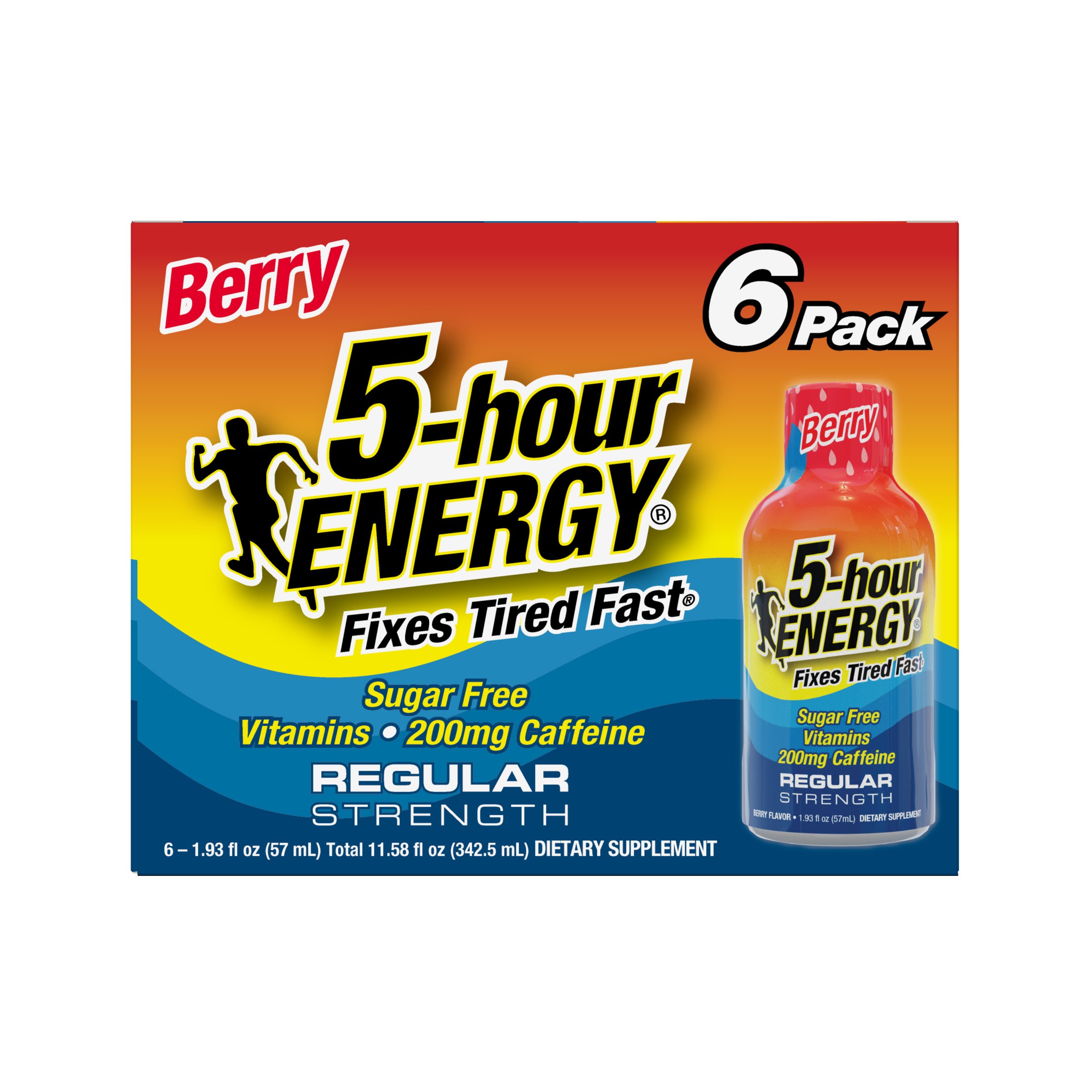5hour ENERGY Regular Strength Berry 6 pk Shop Sports & Energy Drinks