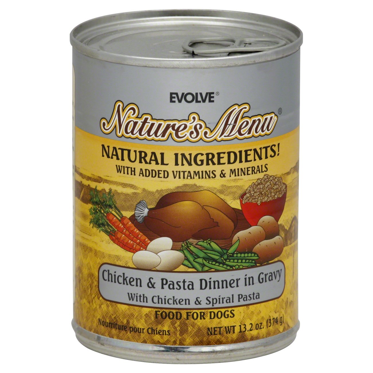 Evolve Nature's Menu Chicken And Pasta Dinner In Gravy Food For Dogs Shop Food at HEB