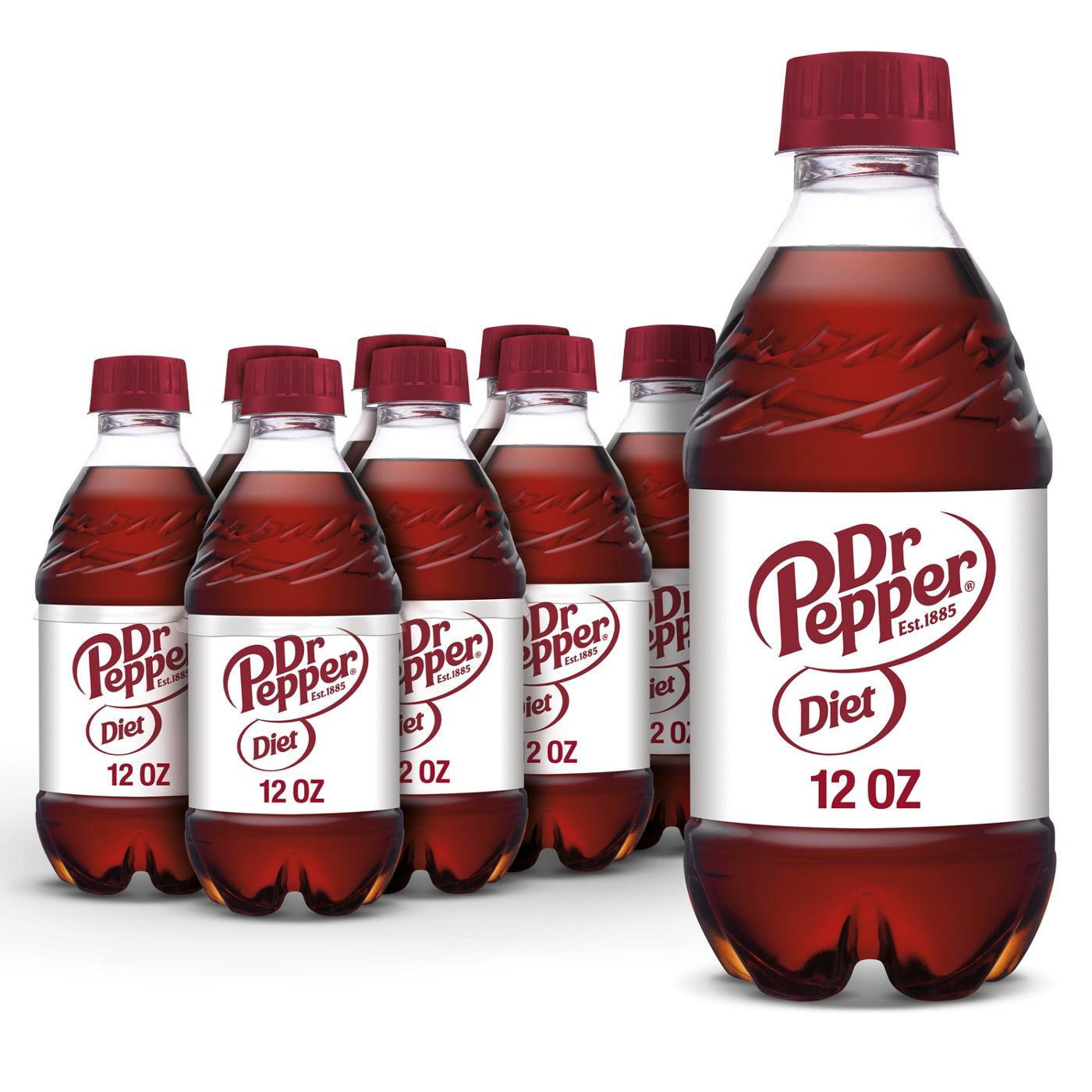 Dr Pepper Diet Soda 12 oz Bottles; image 4 of 7