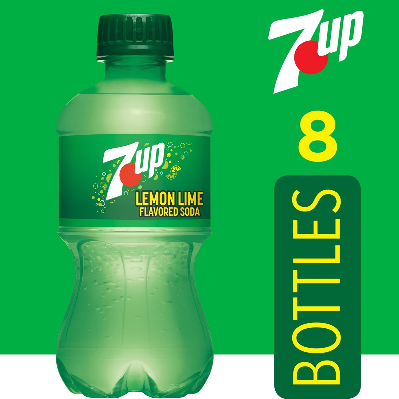 7UP Lemon Lime Soda 8 pk Bottles; image 4 of 5