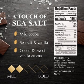 Lindt Excellence A Touch of Sea Salt Dark Chocolate Bar