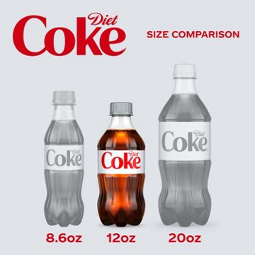 Diet Coke Diet Soda Soft Drink 8 pk Bottles