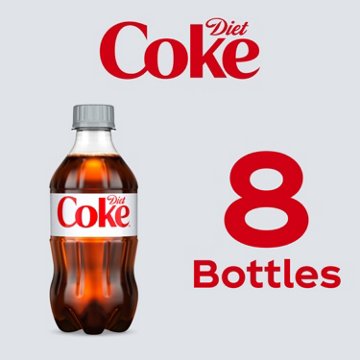 Diet Coke Diet Soda Soft Drink 8 pk Bottles