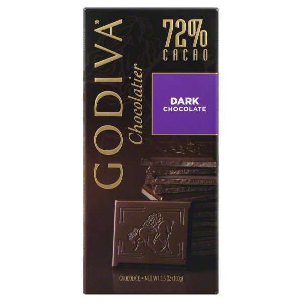 Godiva Chocolatier Dark Chocolate 72% Cacao - Shop Godiva Chocolatier ...