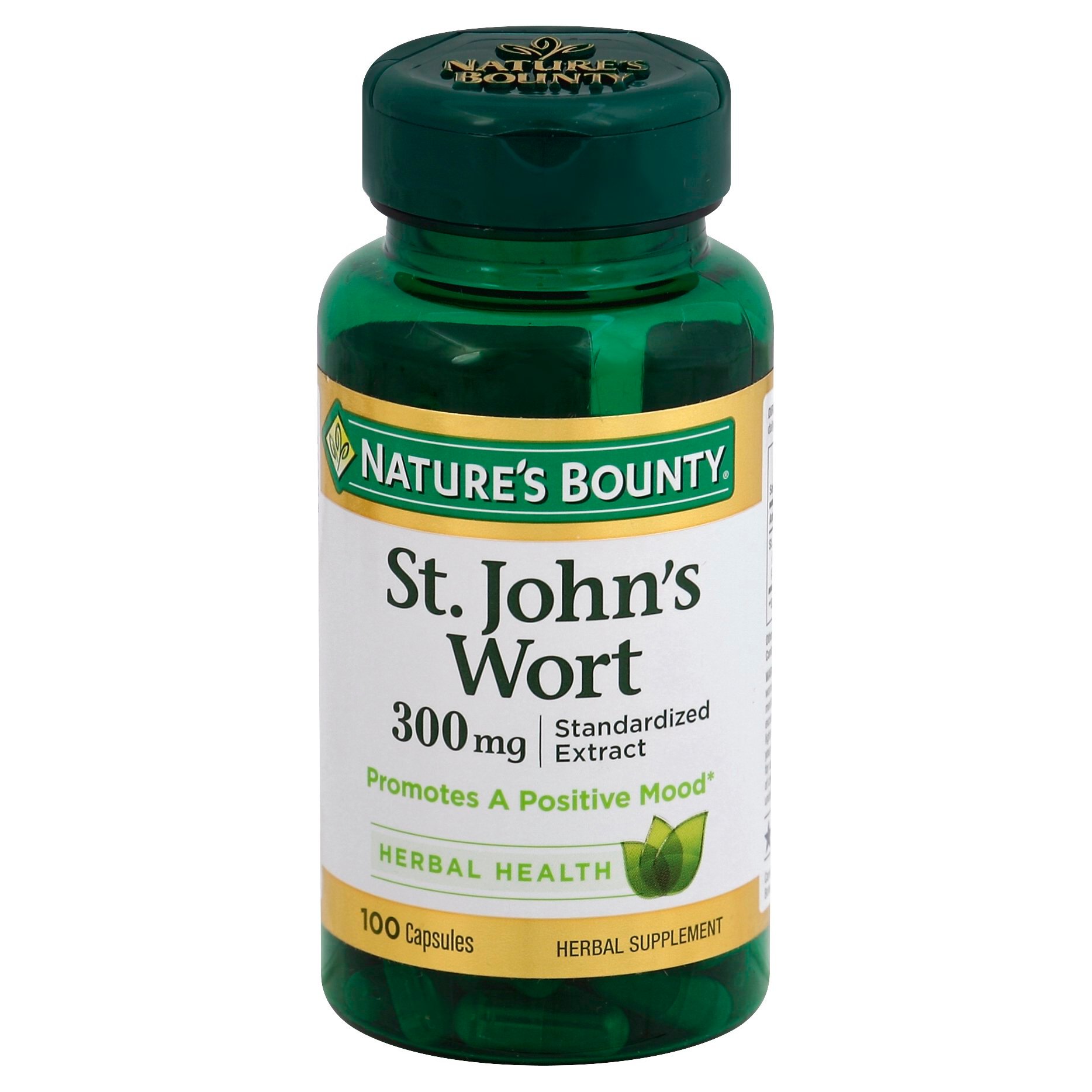 Nature's Bounty St. John's Wort Standardized Extract 300 mg Capsules Shop Herbs & Homeopathy
