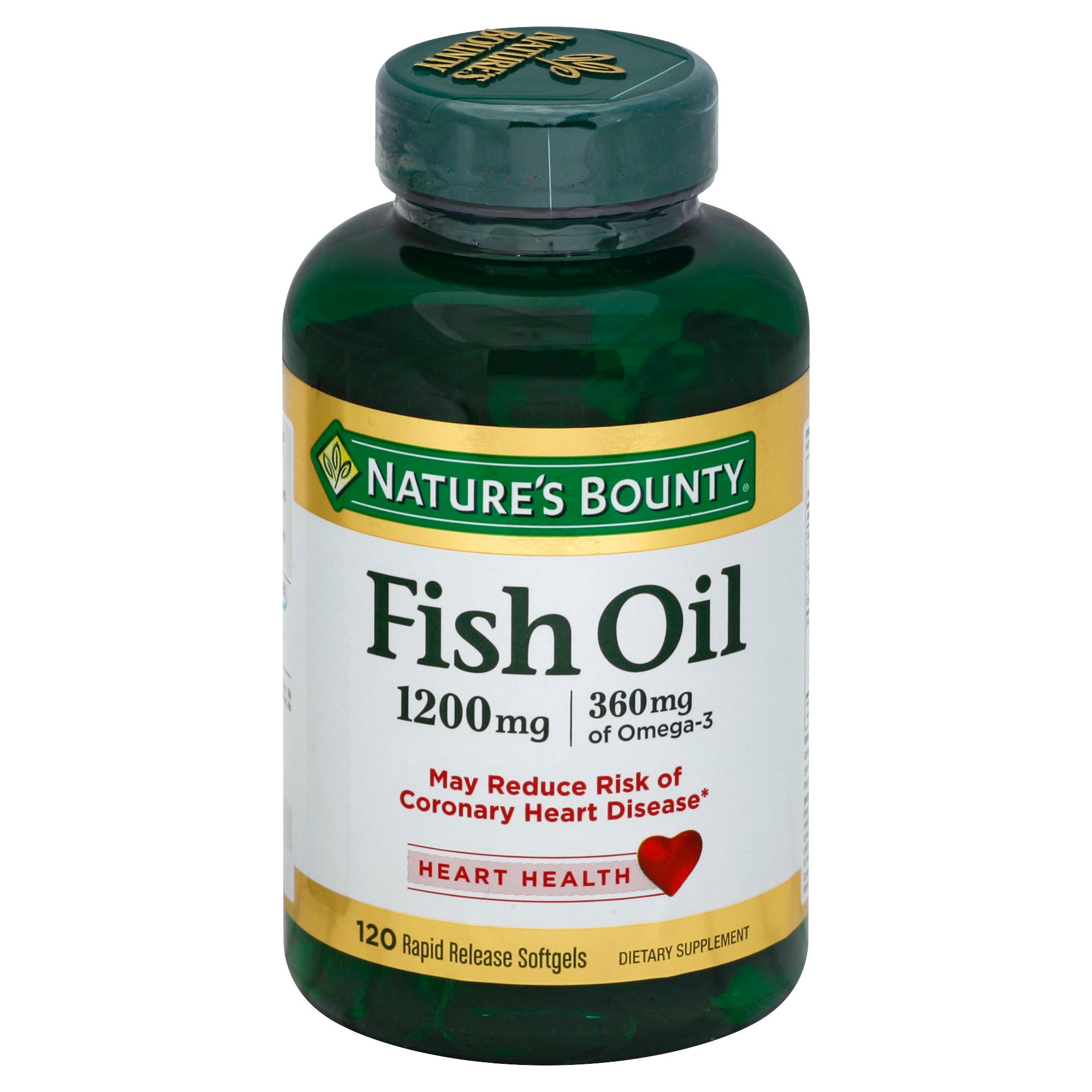 Nature s Bounty Fish Oil 1200 mg Omega 3 Rapid Release Softgels