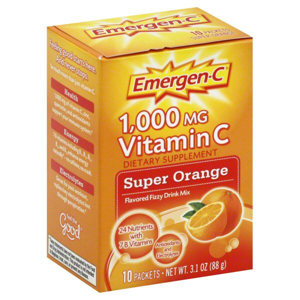 Can You Take Emergen C While Nursing Emergen C Emergen C Orange 10 Pk Shop Vitamins A Z At H E B