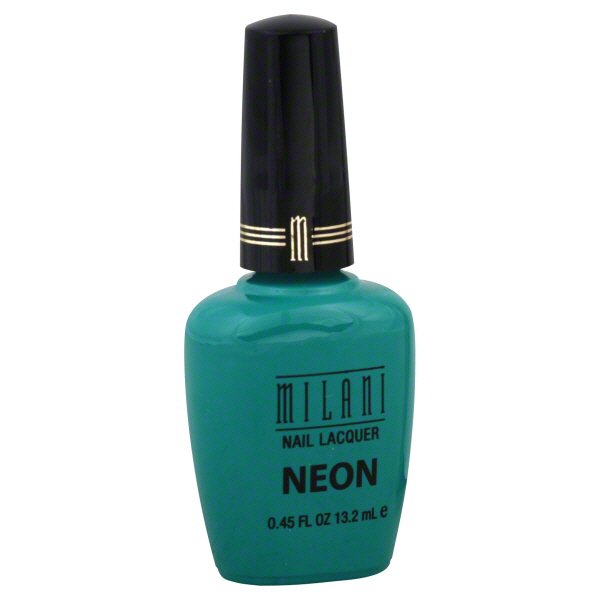 neon teal nail polish