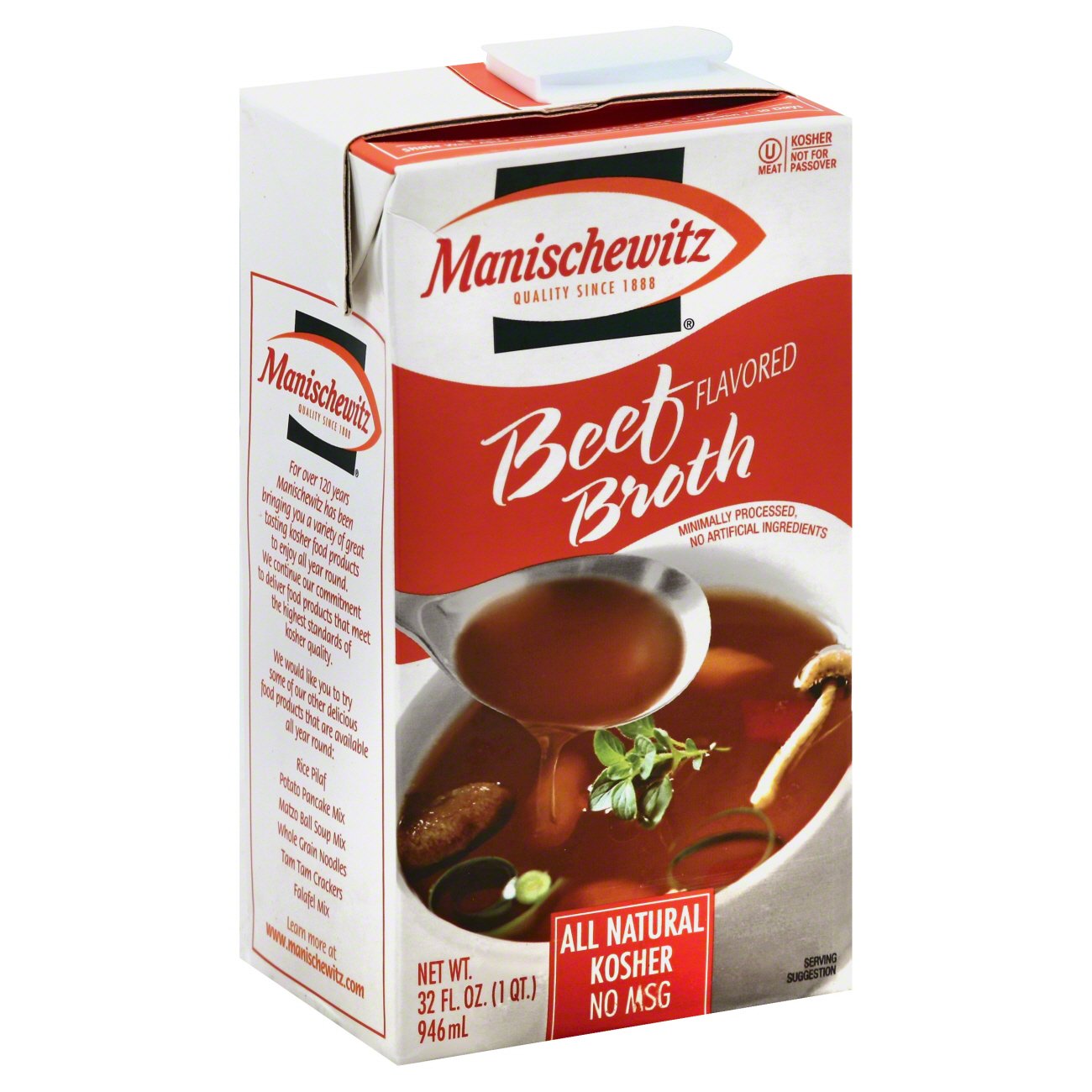 Manischewitz Kosher Beef Flavored Broth Shop Broth & bouillon at HEB