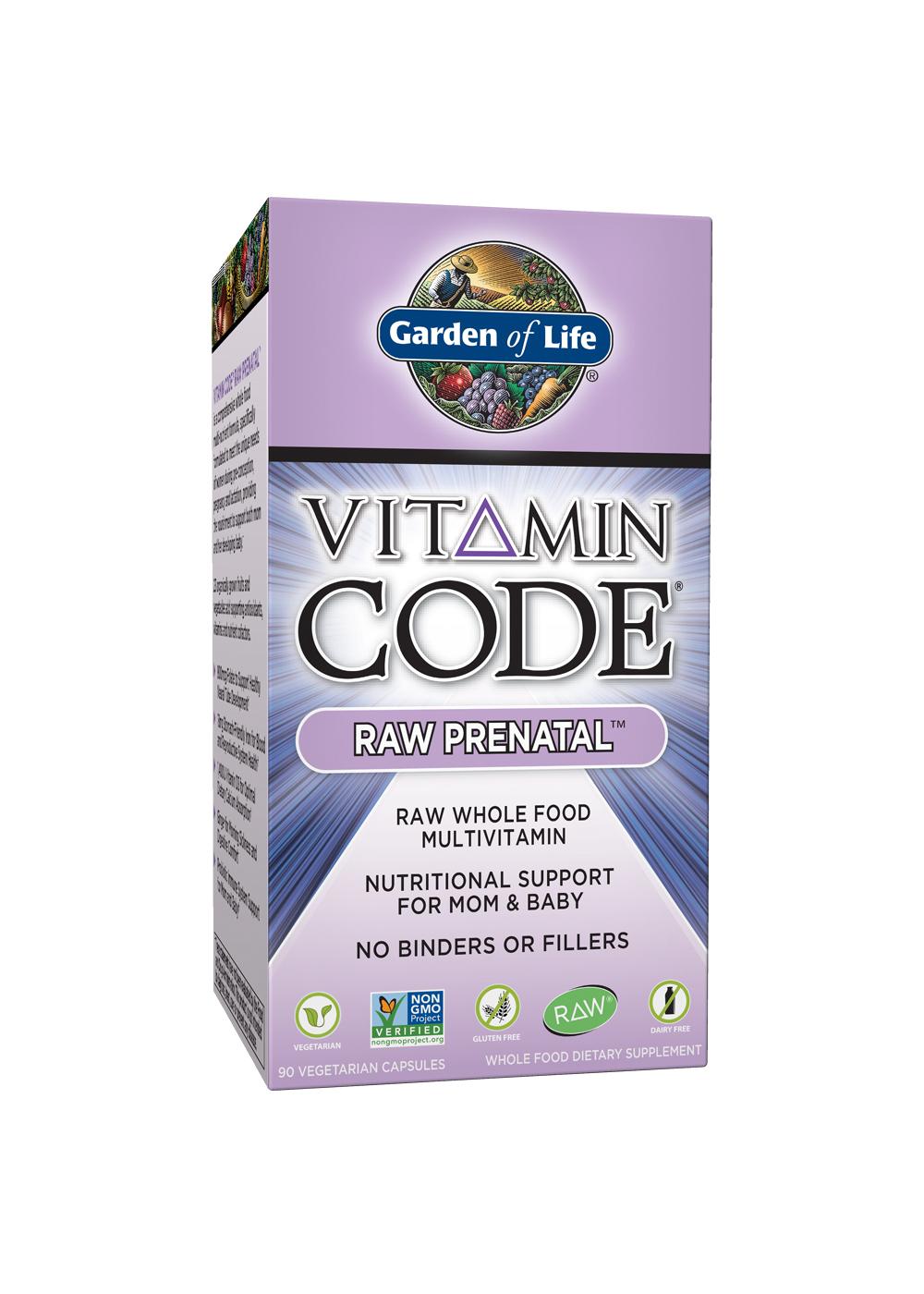 Garden of Life Vitamin Code Raw Prenatal Multivitamin Capsules; image 1 of 3