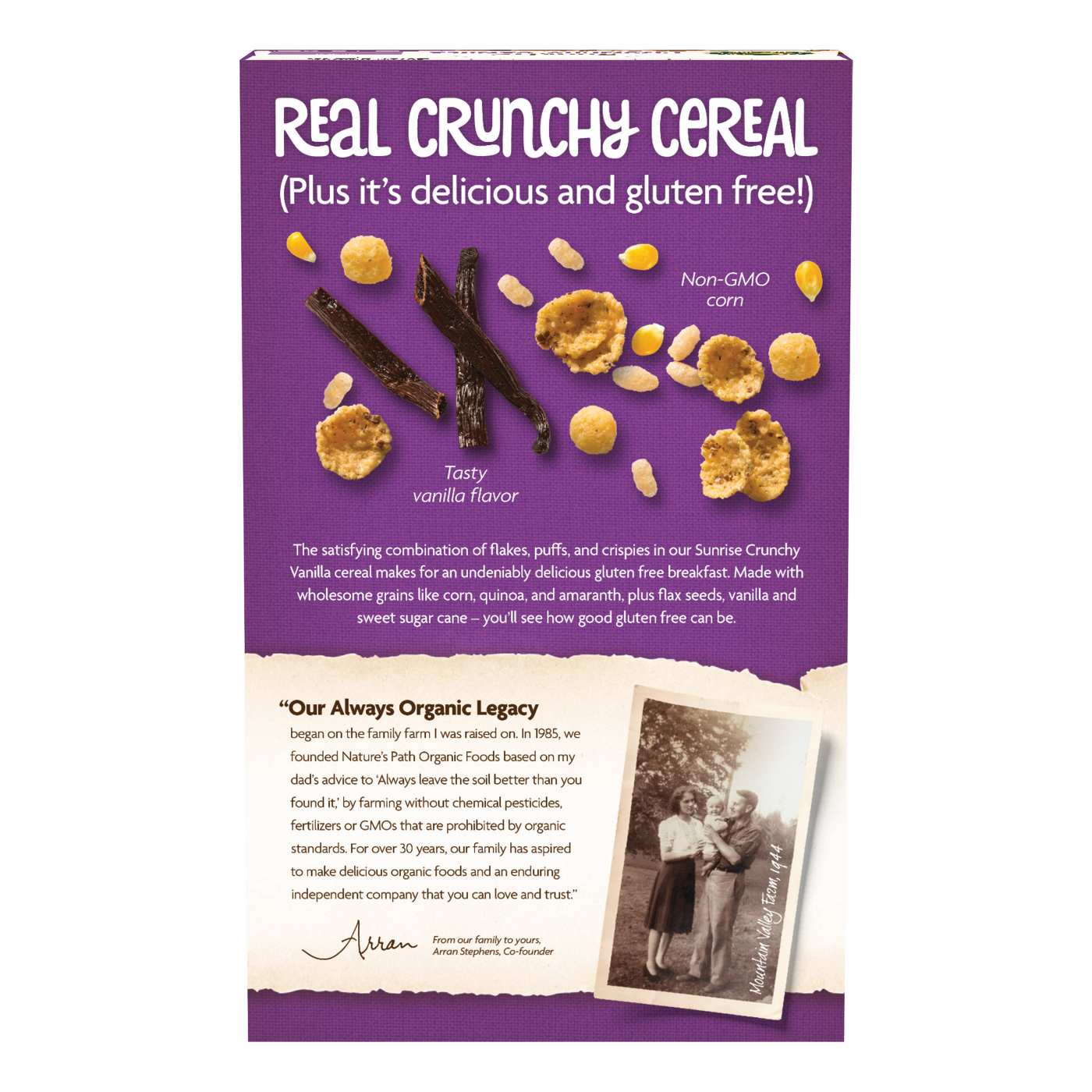 Nature's Path Organic Crunchy Vanilla Sunrise Cereal; image 2 of 6