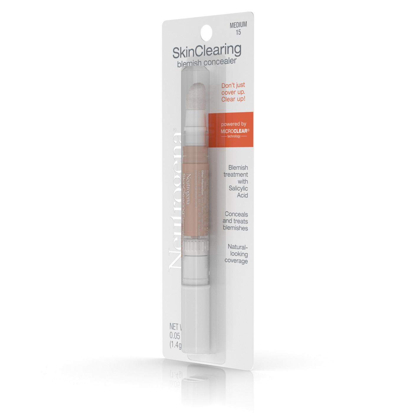 Neutrogena SkinClearing 15 Medium Blemish Concealer; image 2 of 4