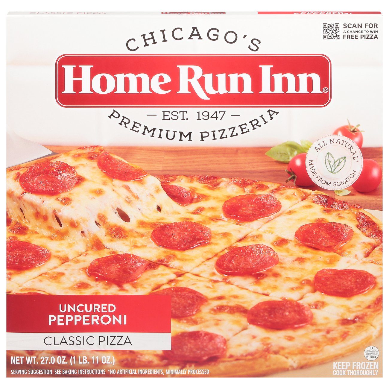 Home Run Inn Uncured Pepperoni Pizza Shop Pizza at HEB