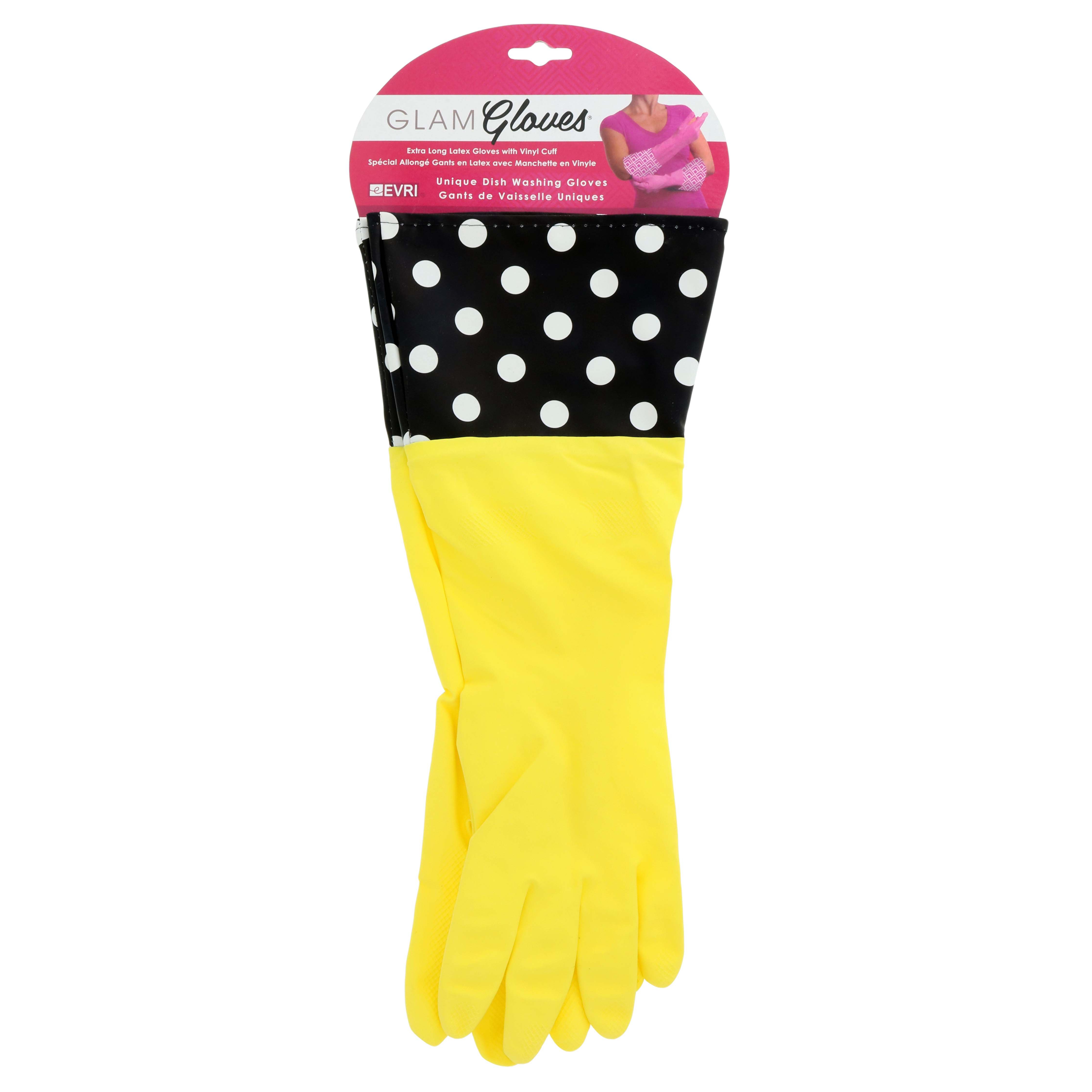 Evriholder Extra Long Glam Gloves with Vinyl Cuff Shop Gloves at HEB