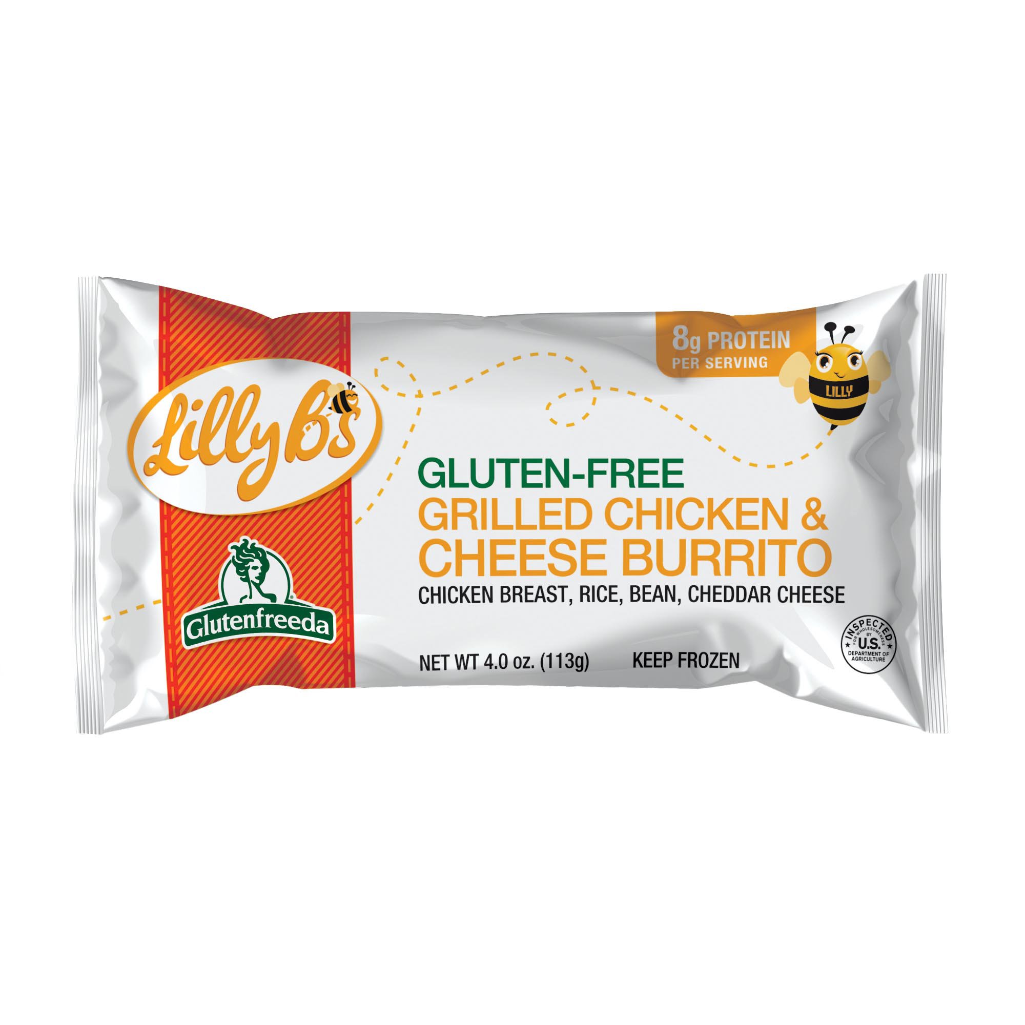 Glutenfreeda GlutenFree Chicken & Cheese Burrito Shop Entrees