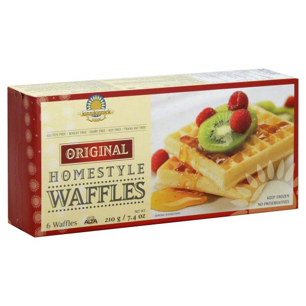 Kinnikinnick Foods Original Homestyle Waffles Shop Entrees & Sides at