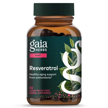 Gaia Herbs DailyWellness Resveratrol 150 Liquid Phyto-Caps, 50 ct