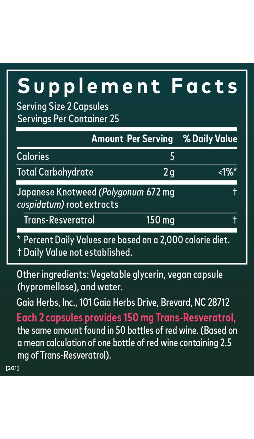 Gaia Herbs DailyWellness Resveratrol 150 Liquid Phyto-Caps; image 2 of 3