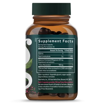 Gaia Herbs DailyWellness Resveratrol 150 Liquid Phyto-Caps, 50 ct