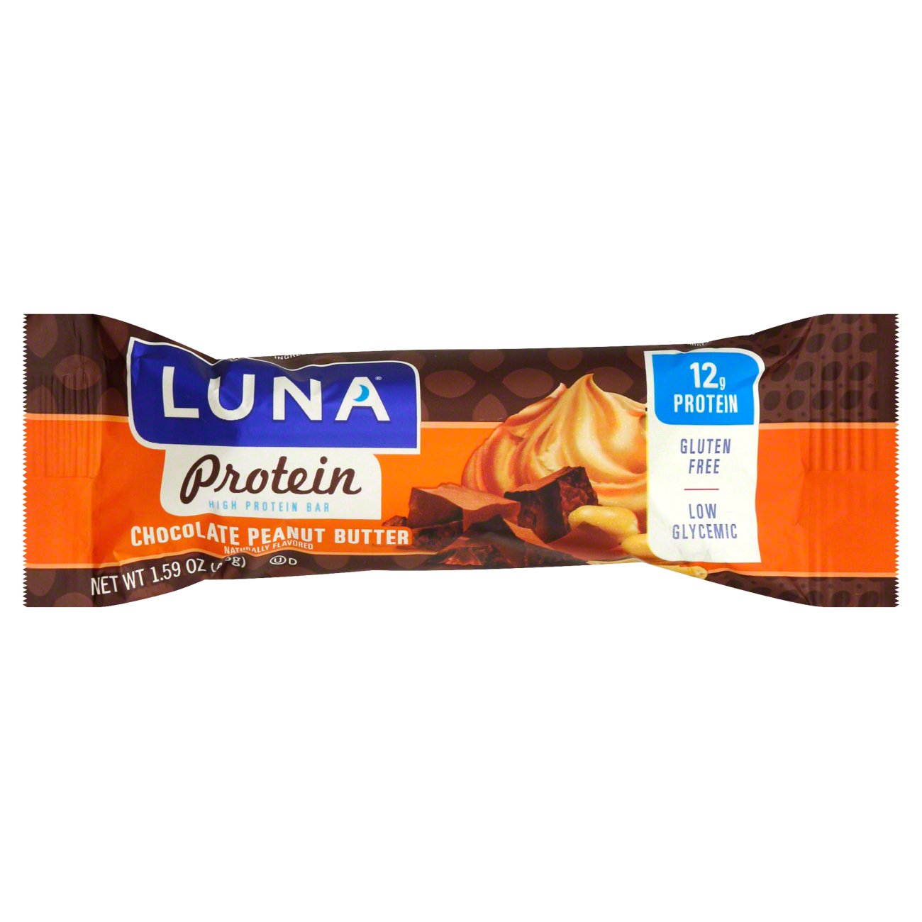 Luna Protein Chocolate Peanut Butter Bar Shop Granola & snack bars at