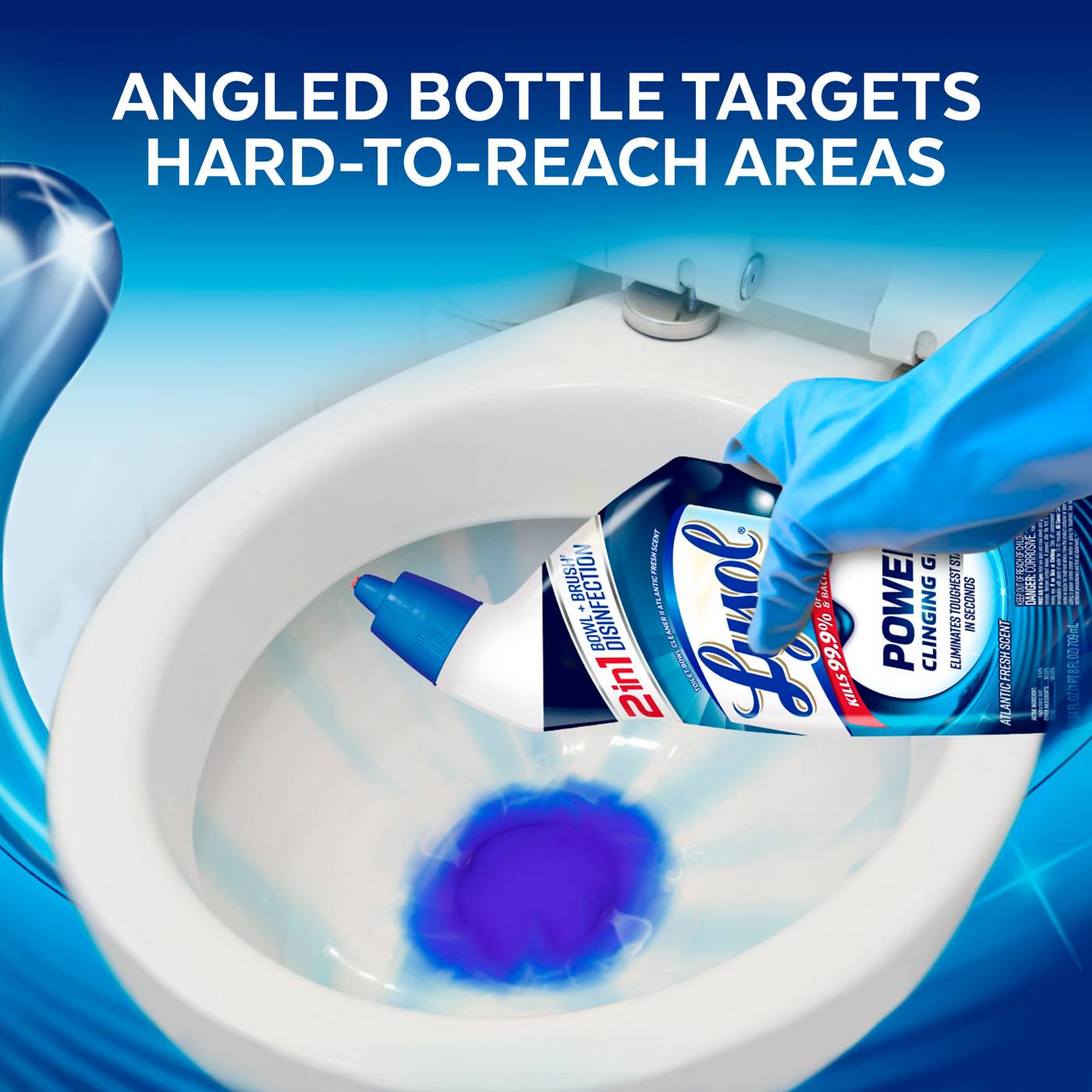 Lysol Toilet Bowl Cleaner Power Twin Pack; image 4 of 6