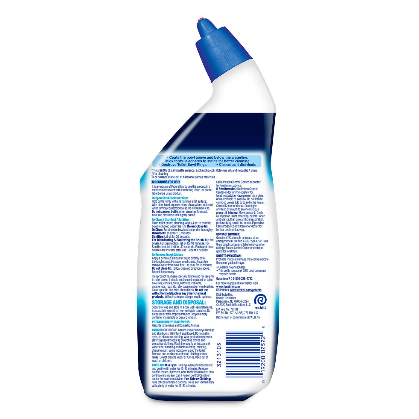 Lysol Power Toilet Bowl Cleaner Gel Cleaner and Disinfectant; image 5 of 6