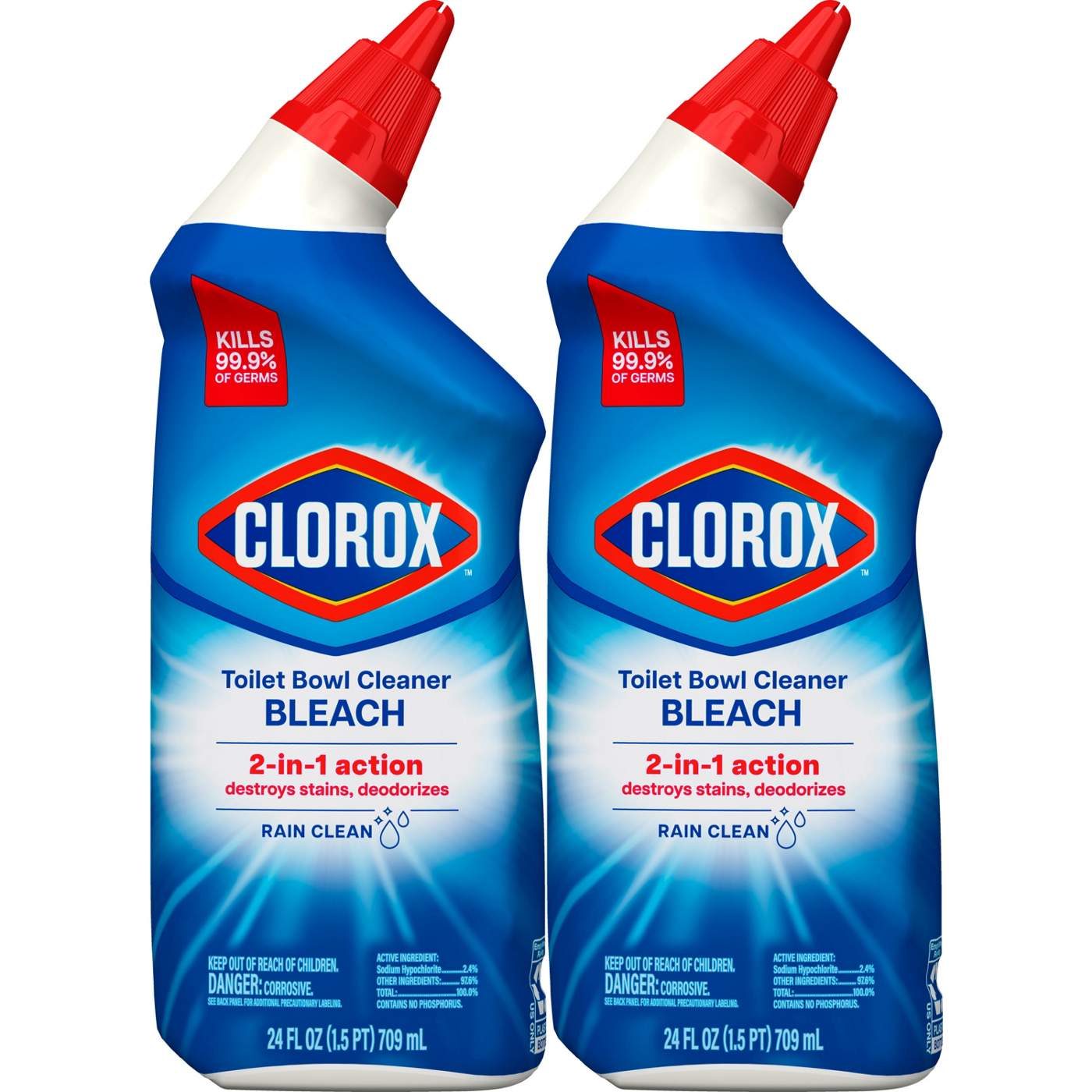 Clorox Rain Clean Toilet Bowl Cleaner with Bleach Value Pack; image 3 of 12
