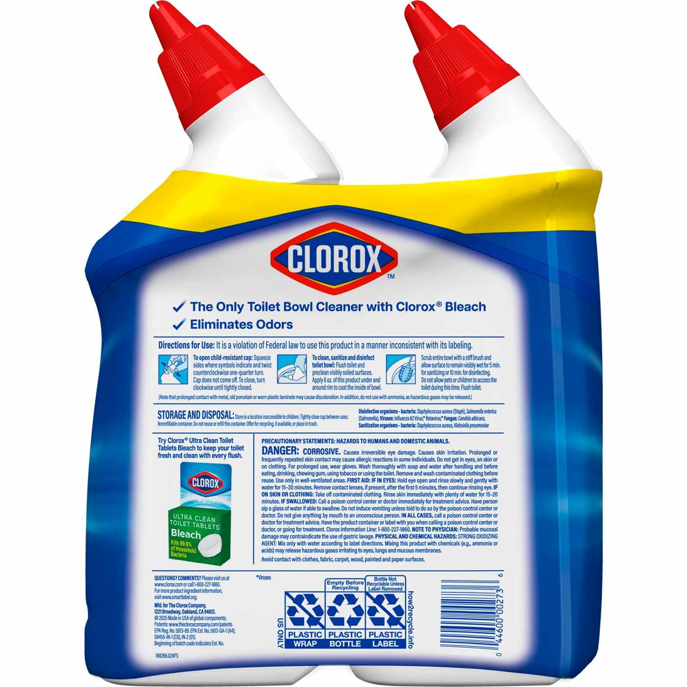 Clorox Rain Clean Toilet Bowl Cleaner with Bleach Value Pack; image 9 of 12