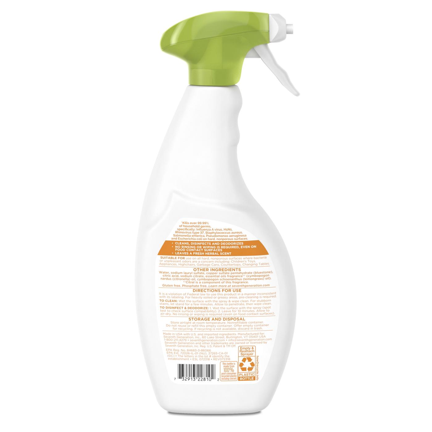 Seventh Generation Disinfecting Multi-Surface Cleaner; image 5 of 9