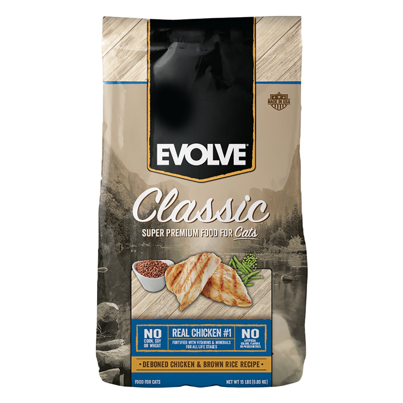 Evolve Chicken & Rice Maintenance Formula Natural Cat Food - Shop Food ...