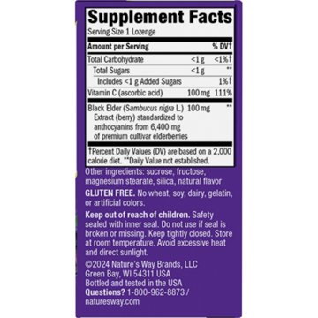 Nature's Way Sambucus Elderberry & Vitamin C Immune Lozenges