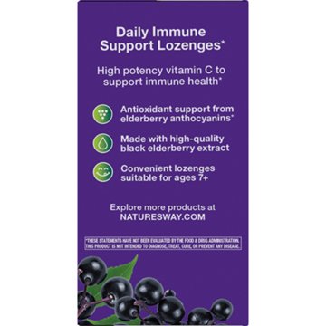 Nature's Way Sambucus Elderberry & Vitamin C Immune Lozenges