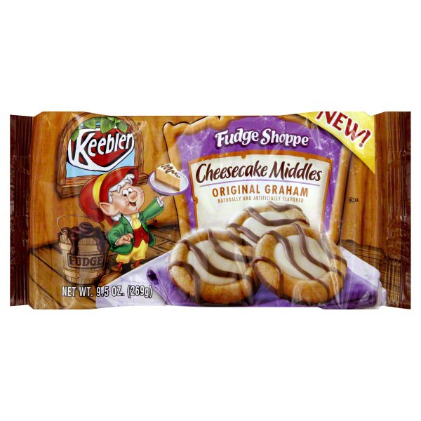 Keebler Fudge Shoppe Cheesecake Middles Original Graham Cookies Shop