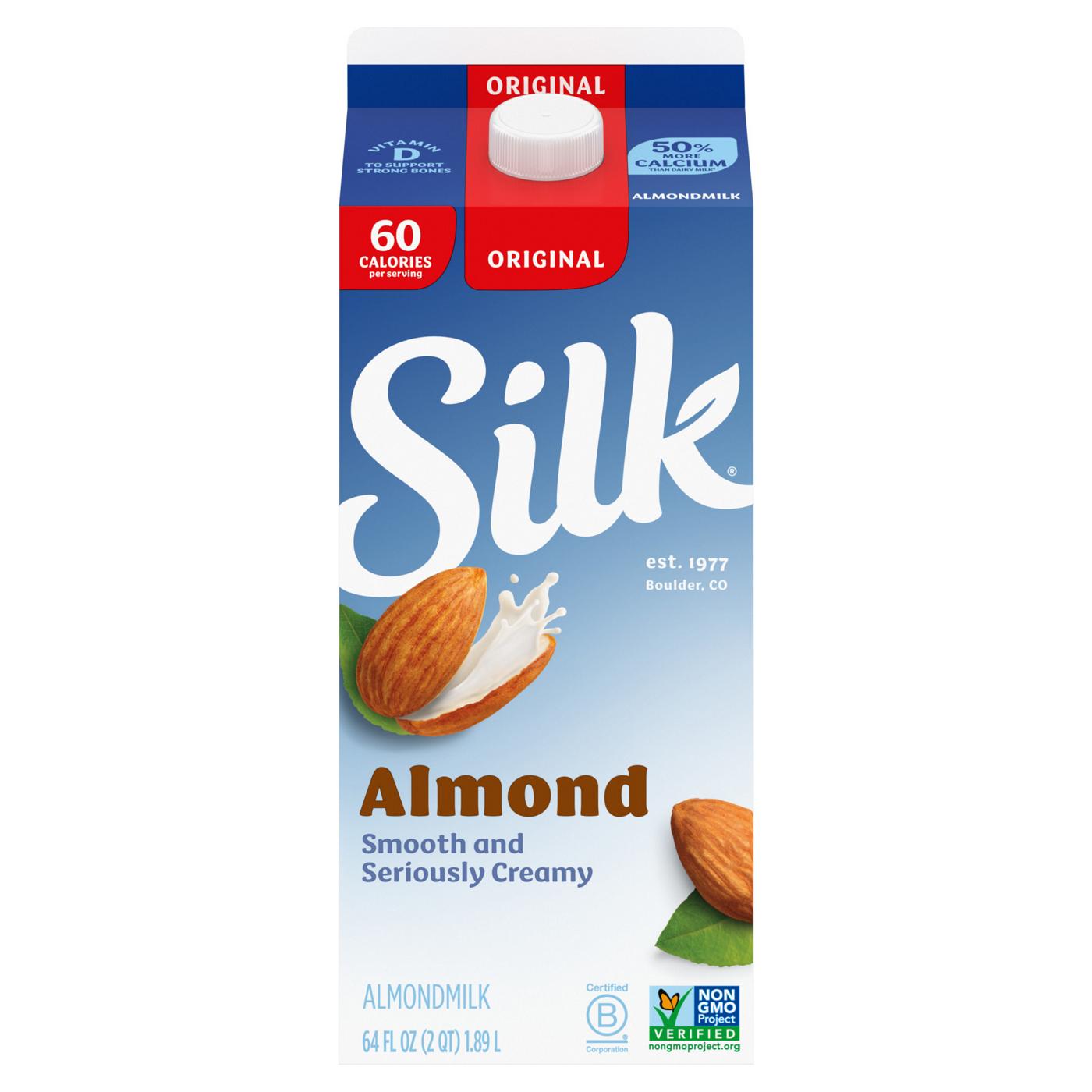 Silk Original Almond Milk, Half Gallon; image 1 of 2