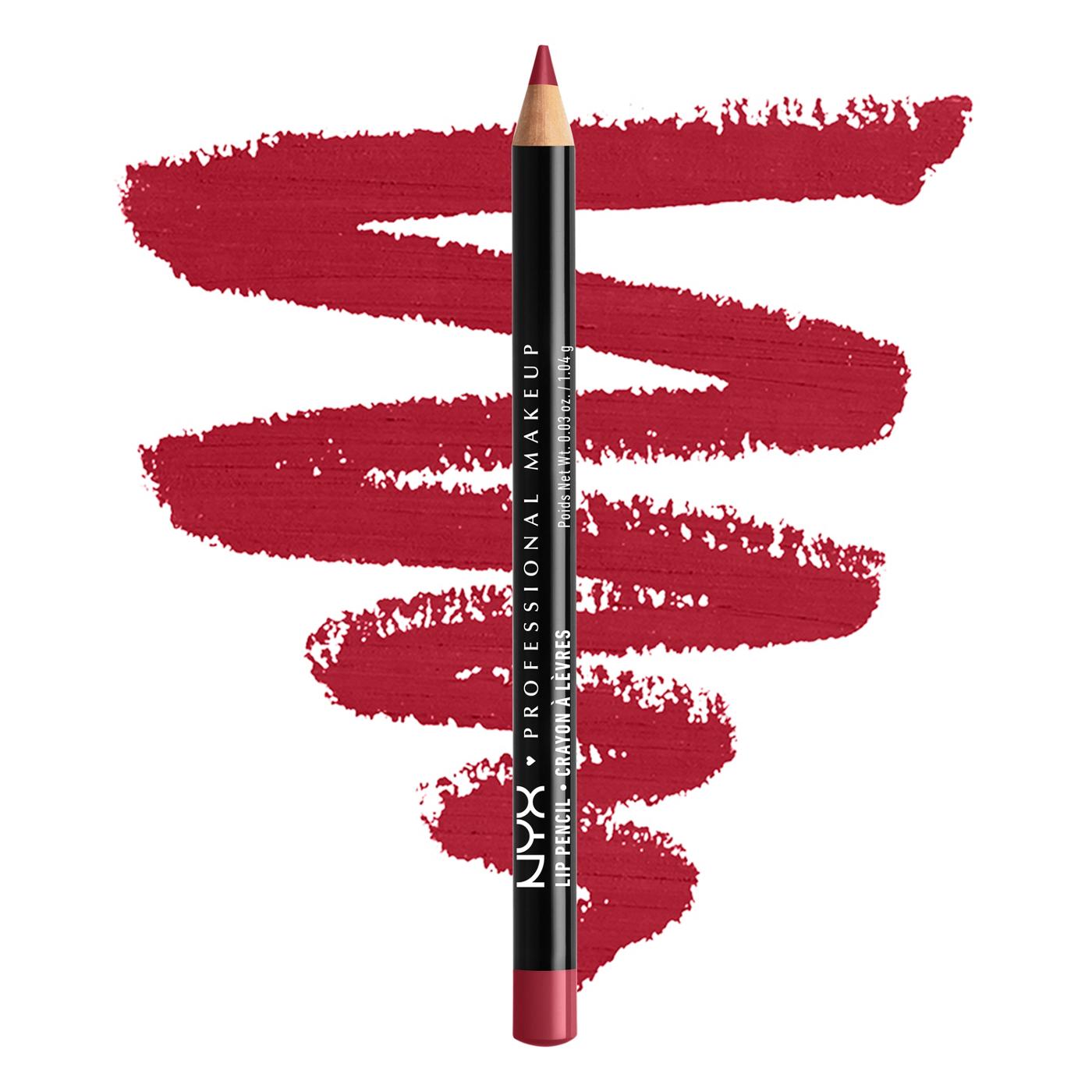 NYX Slim Lip Pencil - Burgundy; image 4 of 4