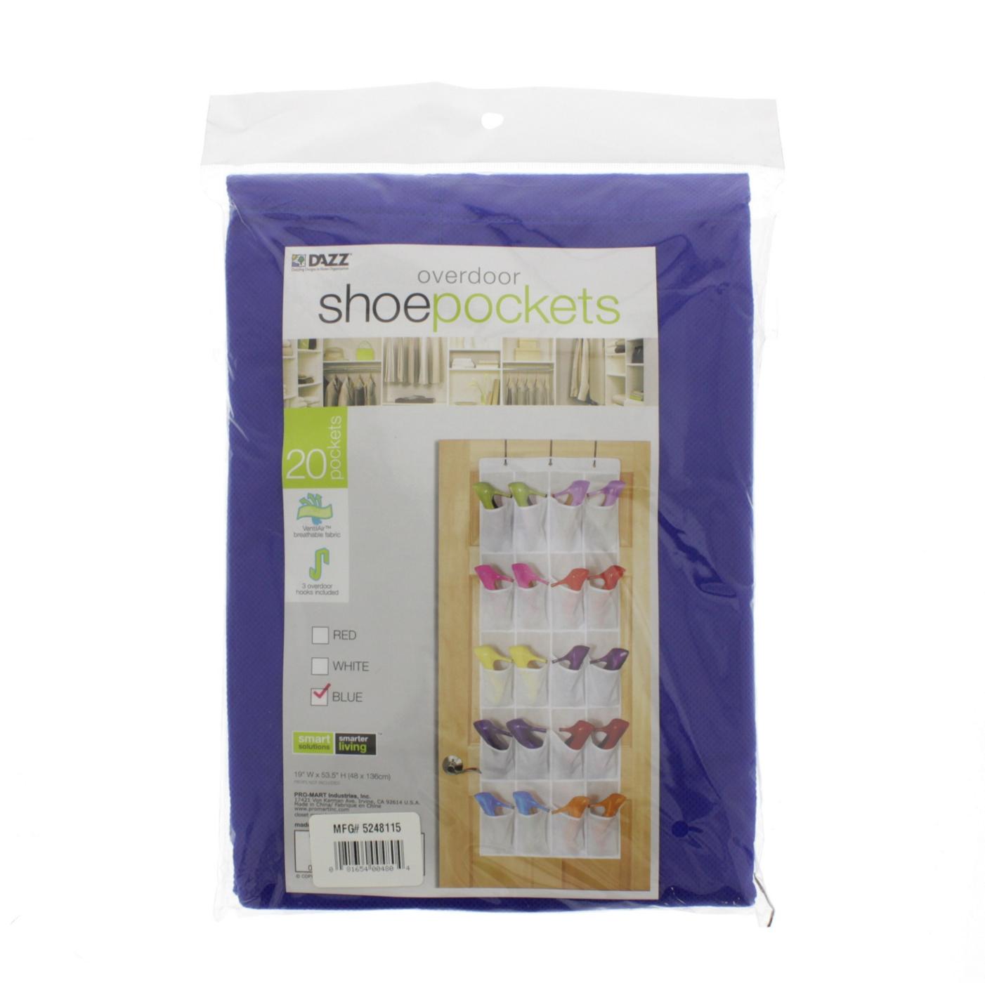 Dazz 20 Pocket Over The Door Shoe Organizer Assorted; image 3 of 3