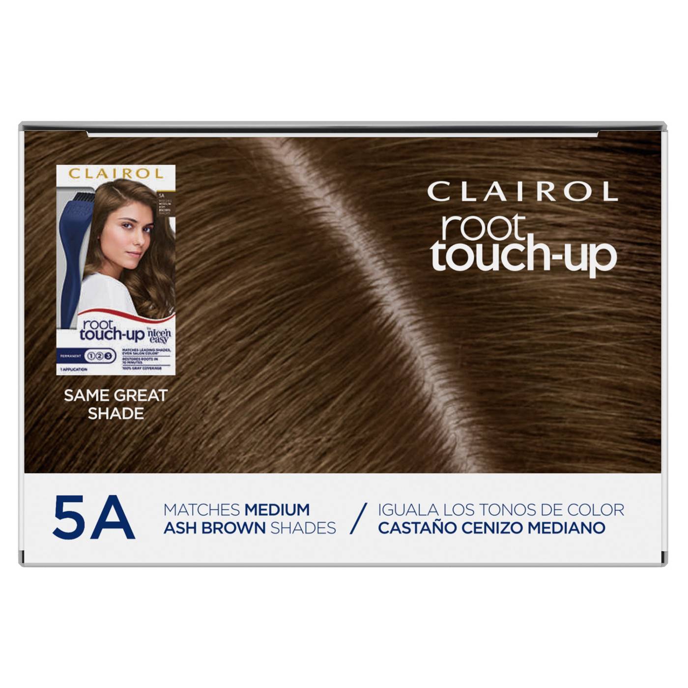 Clairol Nice 'N Easy Root Touch-Up Hair Color - 5A Medium Ash Brown Shades; image 6 of 10