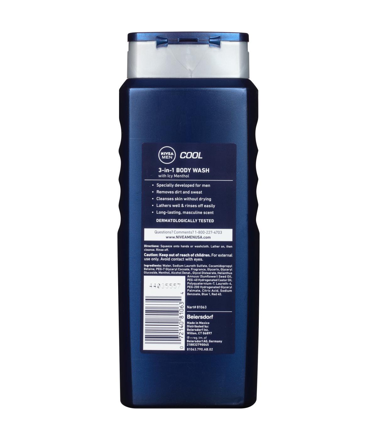 NIVEA Men Cool Body Wash - Menthol & Yuzu; image 2 of 2