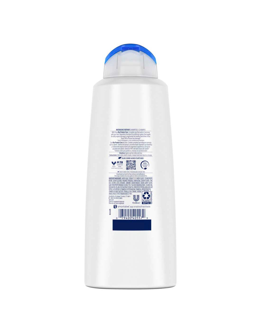 Dove Ultra Care Intensive Repair Shampoo; image 2 of 4