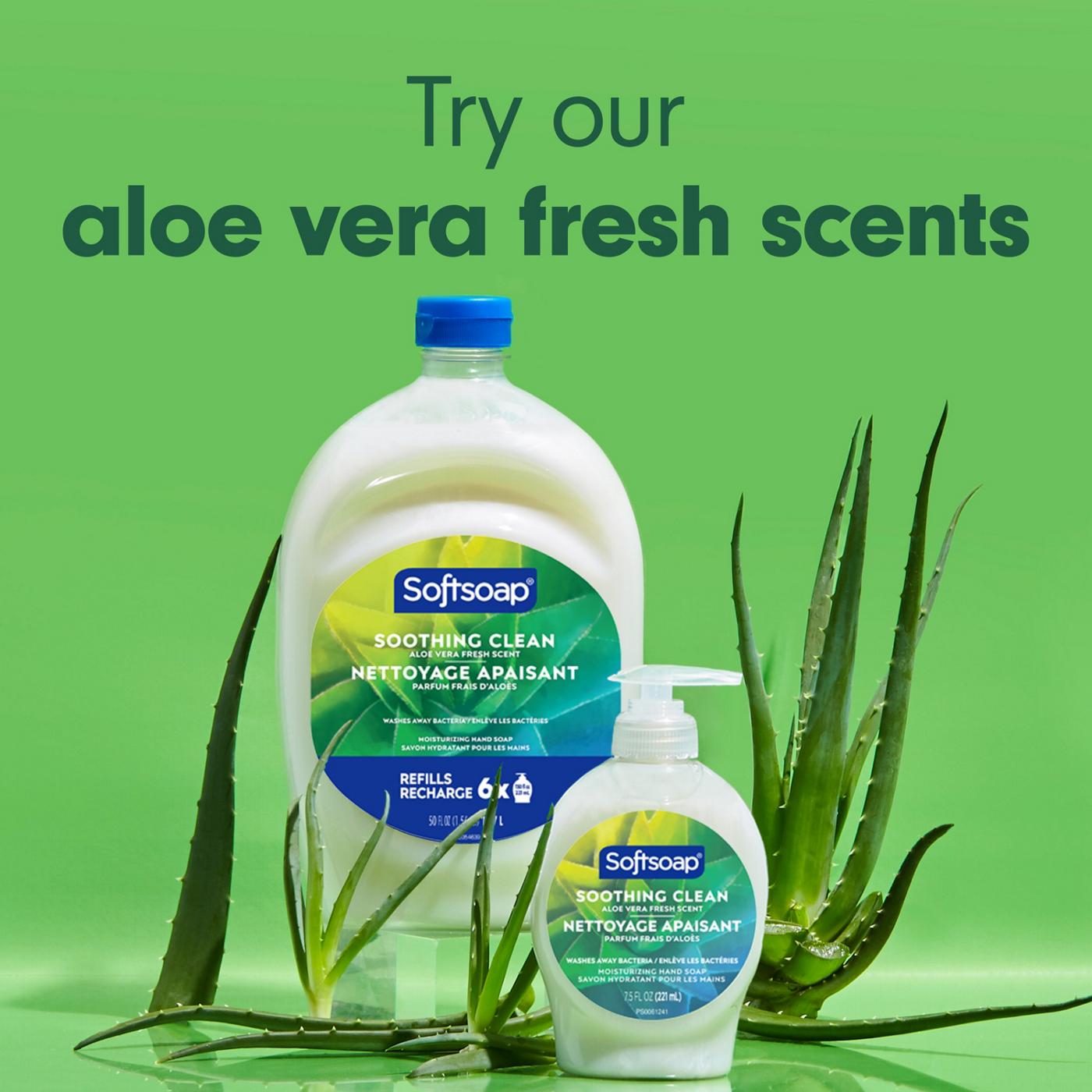Softsoap Moisturizing Hand Soap Refill - Soothing Clean, Aloe Vera Fresh Scent; image 7 of 8