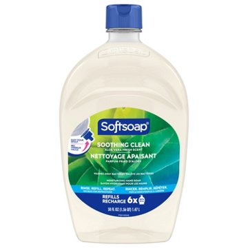 Softsoap Moisturizing Hand Soap Refill - Soothing Clean, Aloe Vera Fresh Scent, 50 oz