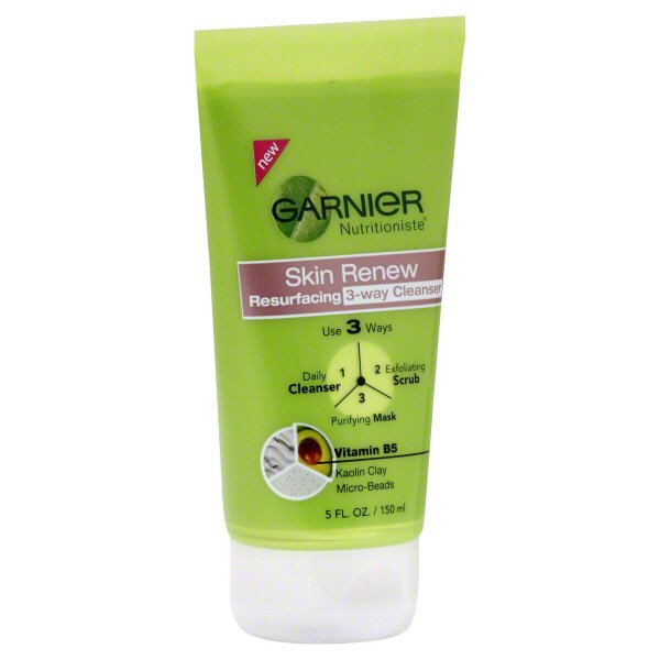 Garnier Nutritioniste Skin Renew Resurfacing 3Way Cleanser Shop Cleansers & Soaps at HEB
