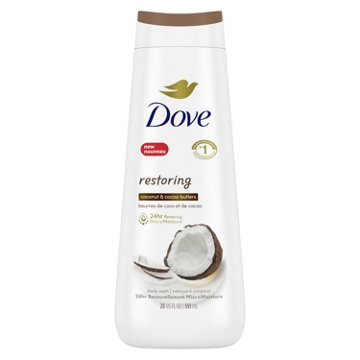 Dove Restoring Body Wash - Coconut & Cocoa Butter, 20 oz