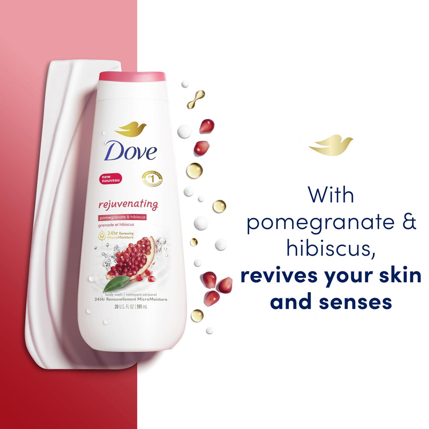 Dove Body Wash - Rejuvenating Pomegranate & Hibiscus; image 4 of 8