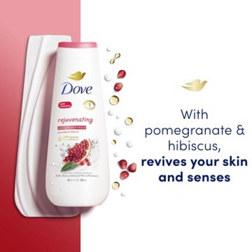 Dove Body Wash - Rejuvenating Pomegranate & Hibiscus, 20 oz