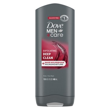 Dove Men+Care Body and Face Wash Exfoliating Deep Clean