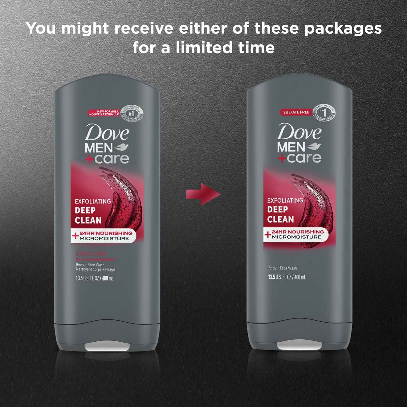 Dove Men+Care Body and Face Wash Exfoliating Deep Clean; image 2 of 5