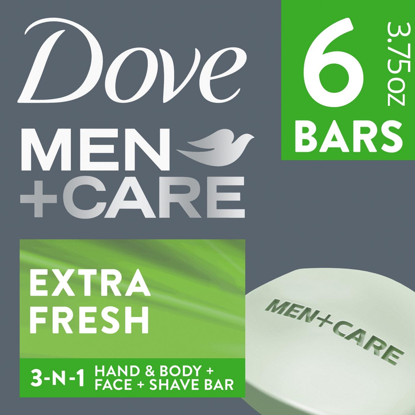Dove Body & Face Bars - Extra Fresh; image 3 of 10