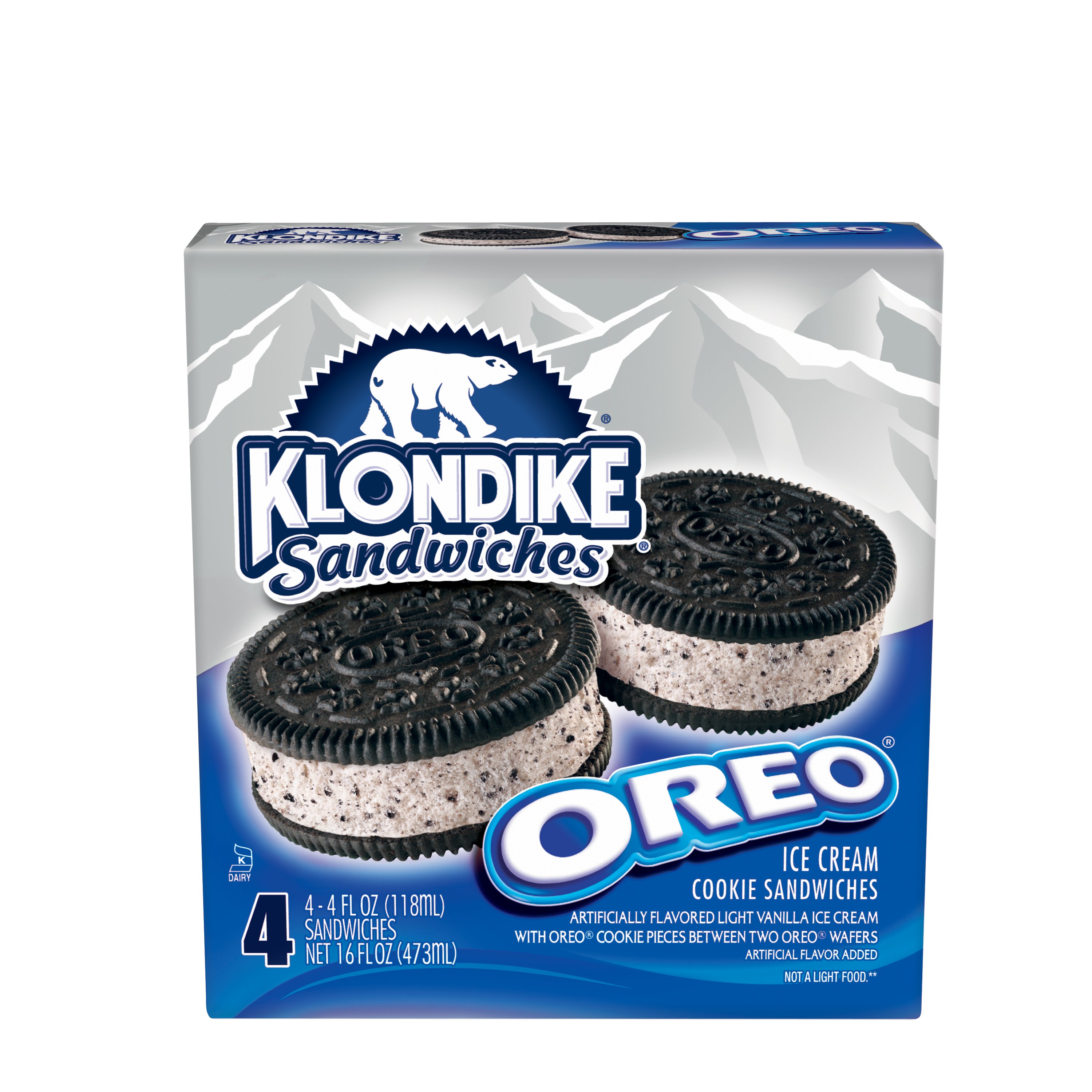 Klondike Oreo Ice Cream Cookie Sandwiches - Shop Cones & Sandwiches at 